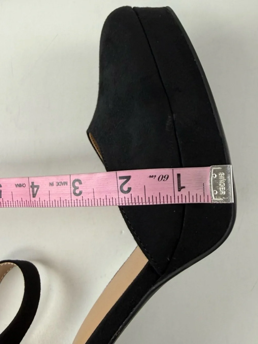 Sun + Stone Birdey Ankle Strap Block Heel Platform Pumps Womens 11M Black NEW